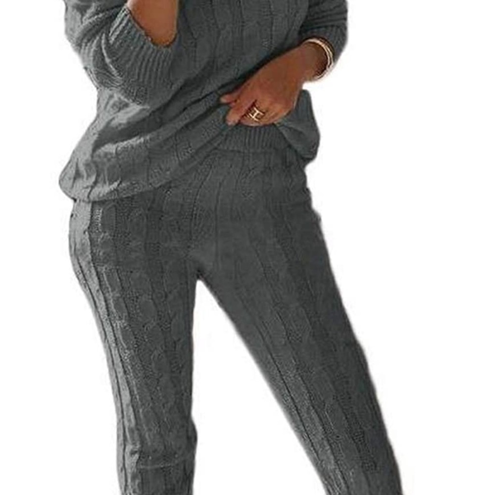 Women’s 2 piece sweater outfit jogger leggings and sweater